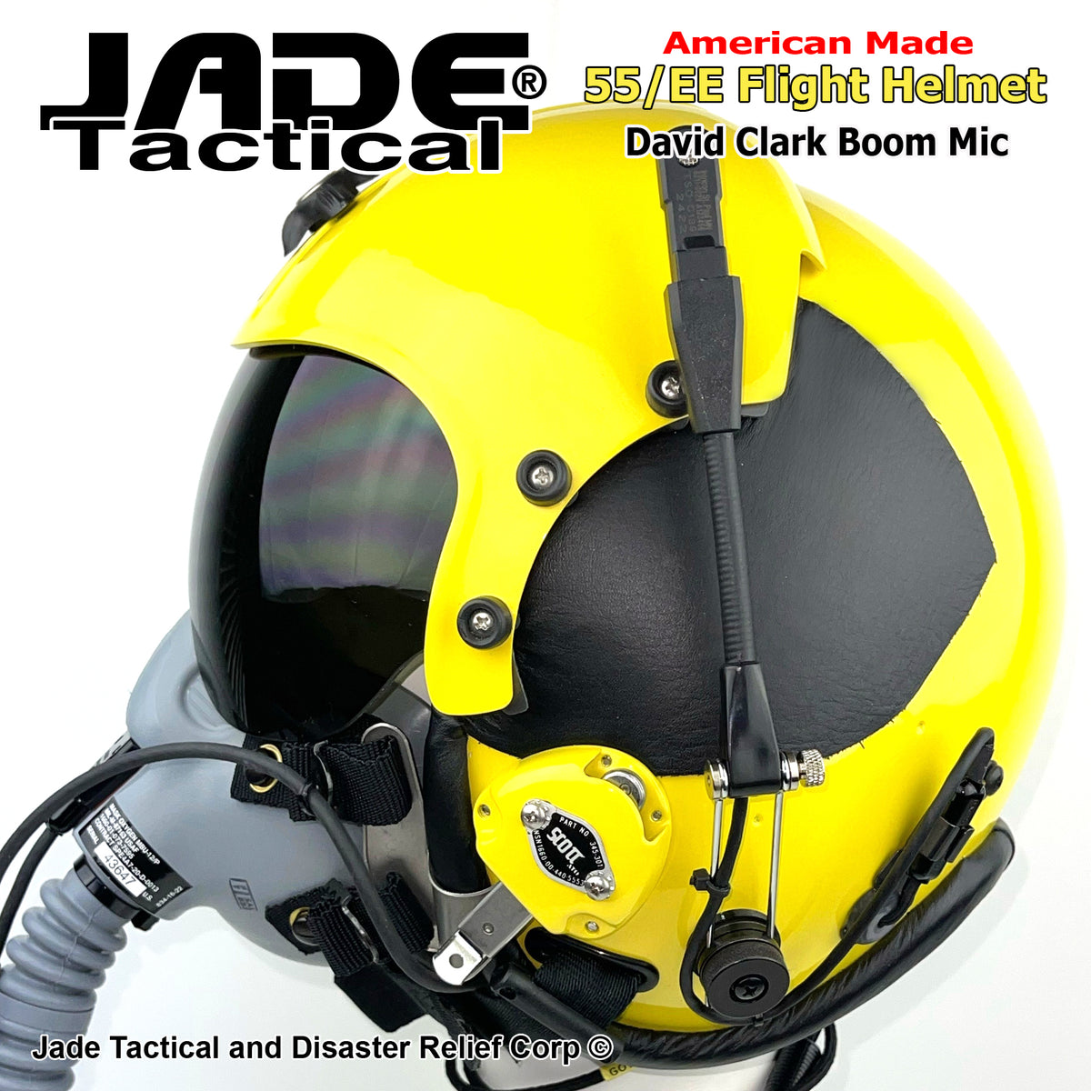 GENTEX 55/EE Flight Helmet USA Custom Yellow – Jade Tactical