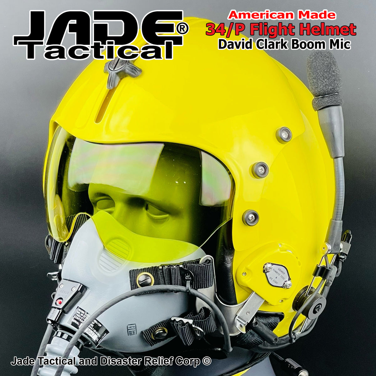 GENTEX 34/P Flight Helmet USA Canary Yellow