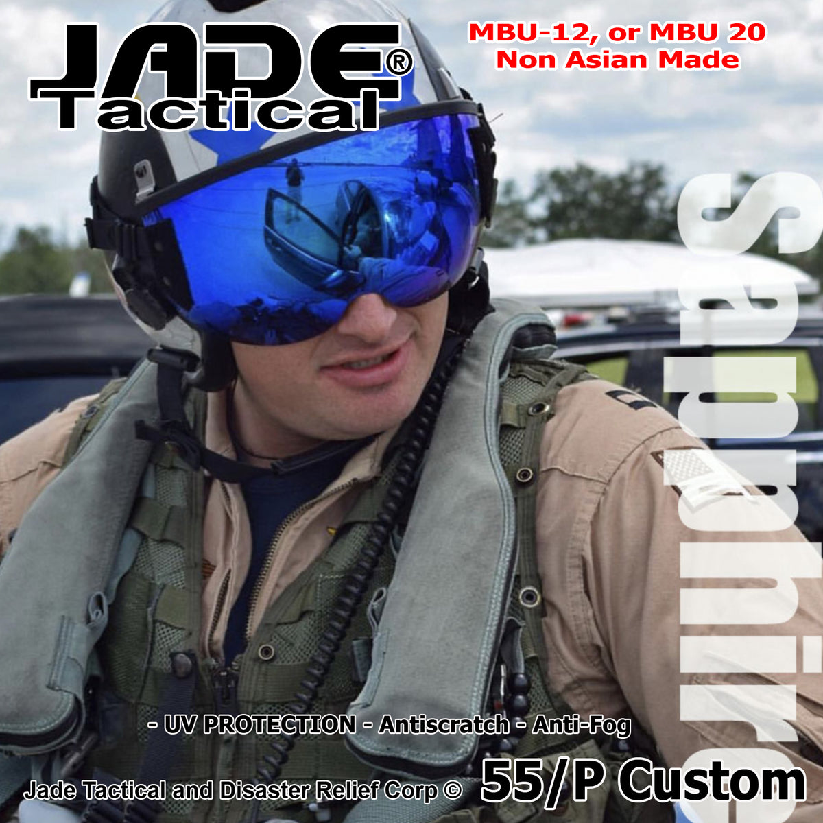 HGU-55, 68, 84/P Flight Helmet Iridium Visors 4th Generation