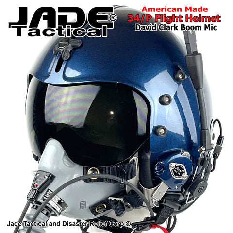 GENTEX 34/P Flight Helmet USA Royal Blue Metallic