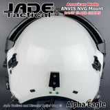 Alpha Eagle White Helicopter Flight Helmet