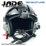MSA Gallet LA100 Jet Pilot Flight Helmet "LOADED"