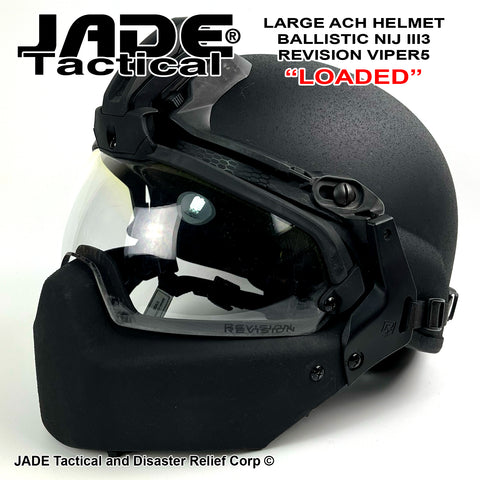 Revision Viper A5 Large Ballistic ACH NIJ IIIA Full Cut Combat Helmet