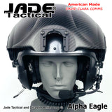 Alpha Eagle Gun Metal Grey Helicopter Flight Helmet