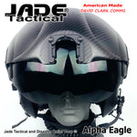 Alpha Eagle Gun Metal Grey Helicopter Flight Helmet