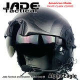 Alpha Eagle Gun Metal Grey Helicopter Flight Helmet