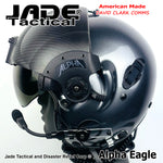 Alpha Eagle Gun Metal Grey Helicopter Flight Helmet