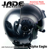 Alpha Eagle Gun Metal Grey Helicopter Flight Helmet