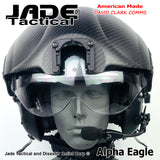 Alpha Eagle Gun Metal Grey Helicopter Flight Helmet