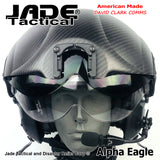 Alpha Eagle Gun Metal Grey Helicopter Flight Helmet