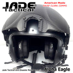 Alpha Eagle Gun Metal Grey Helicopter Flight Helmet