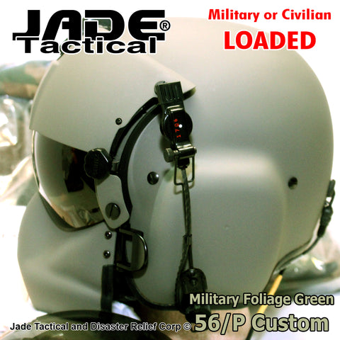 USA Made Gentex HGU-56P Pilot Flight Tactical Helmet Rail Set