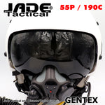 GENTEX 55/P With 190C Dual Visor Flight Helmet