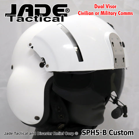 GENTEX SPH5-B Custom Dual Visor Helicopter Helmet – Jade Tactical