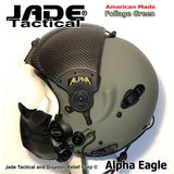 Alpha Eagle Foliage Green Helicopter Flight Helmet